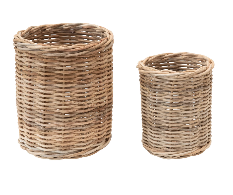 DF3887-S Hand-Woven Wicker Basket Container