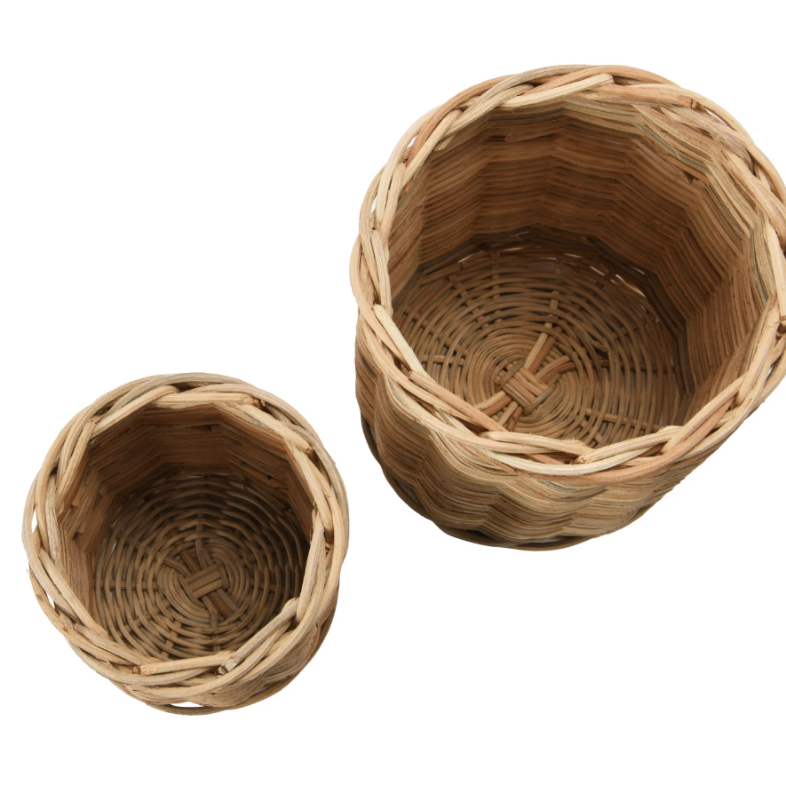 DF3887-S Hand-Woven Wicker Basket Container
