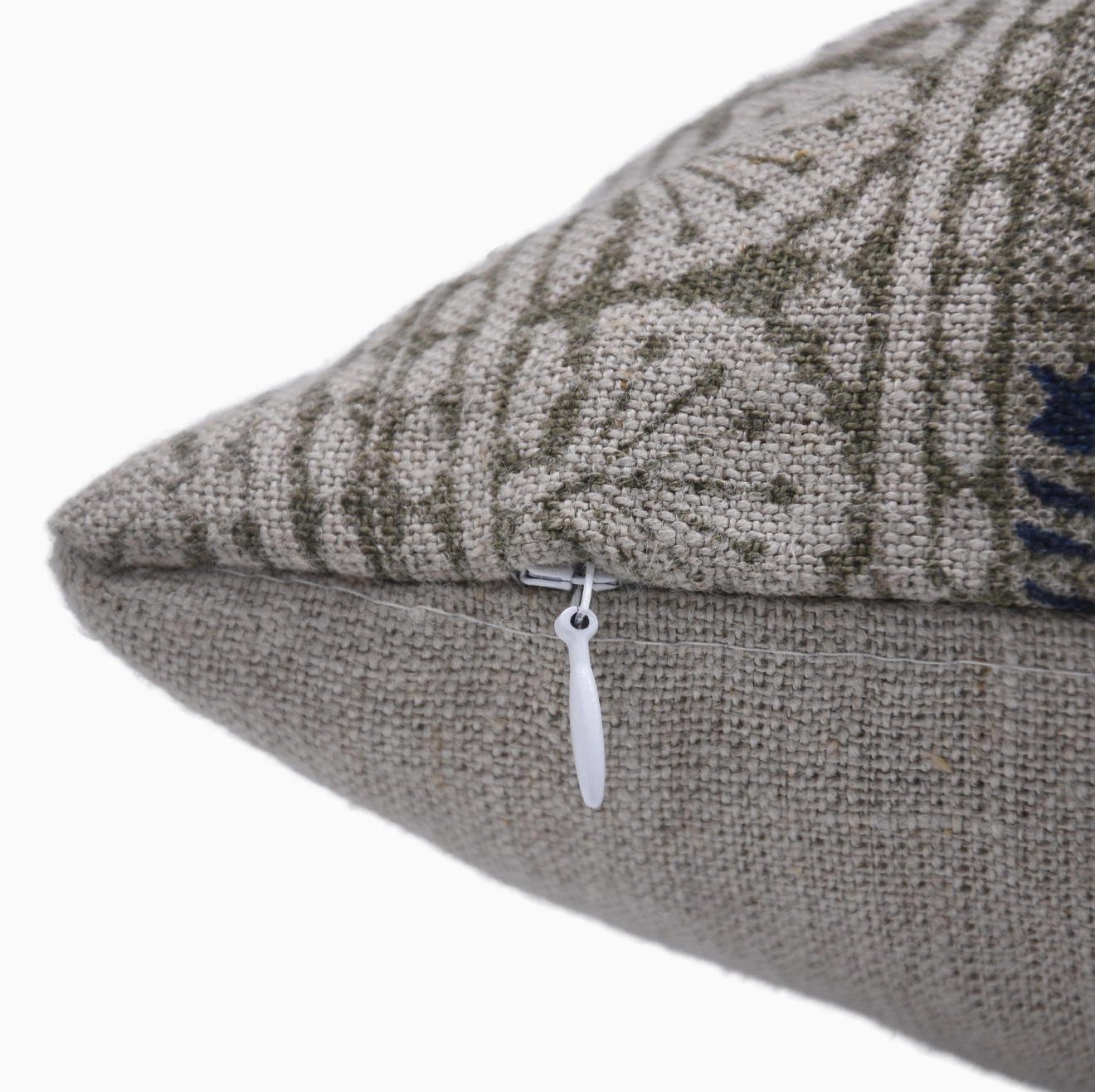 RGLA-BL-TL-20x20 Rangoli Pure Linen Pillow, 20x20