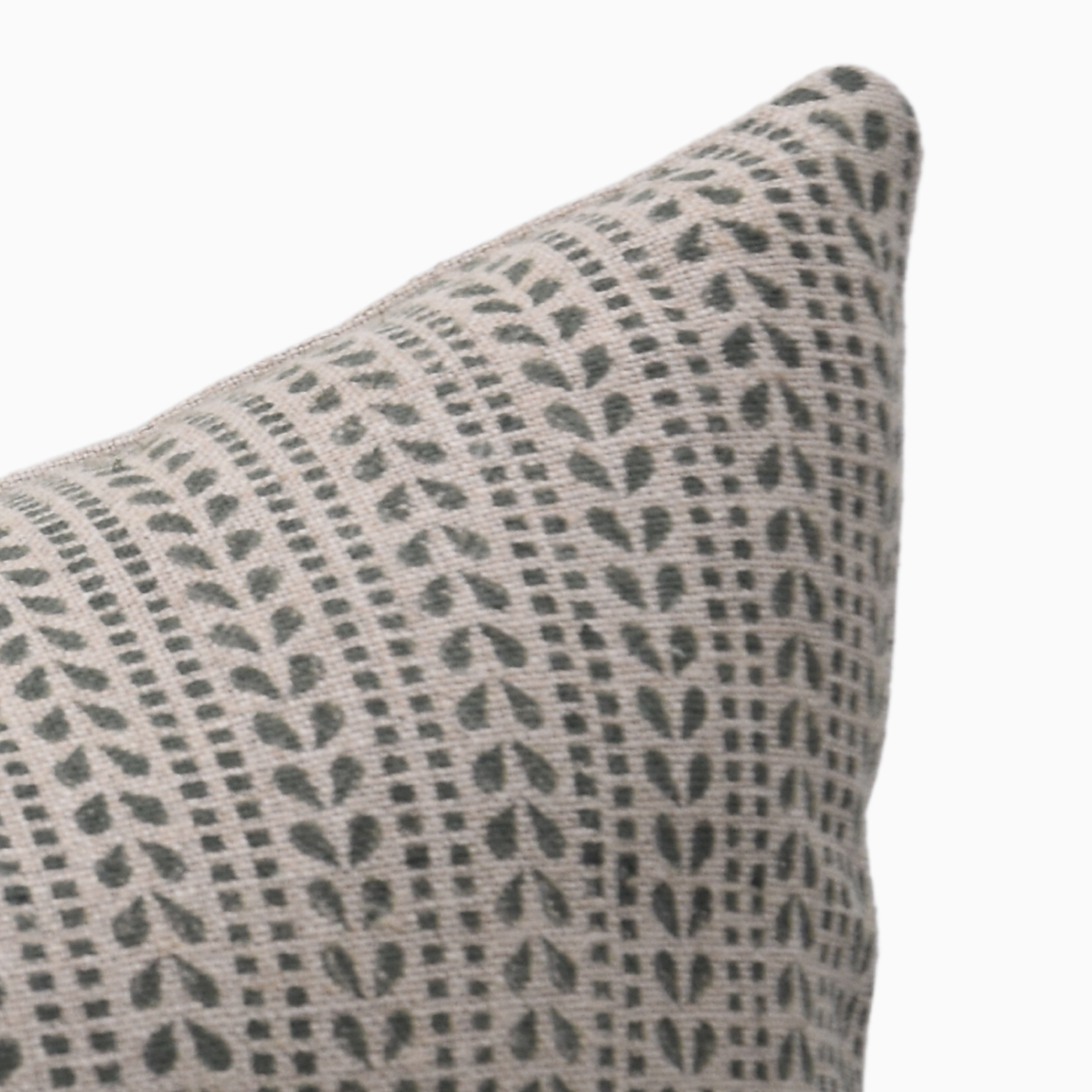RTNB-GR-TL-14x20 Ratanbel Pure Linen Pillow, 14x20