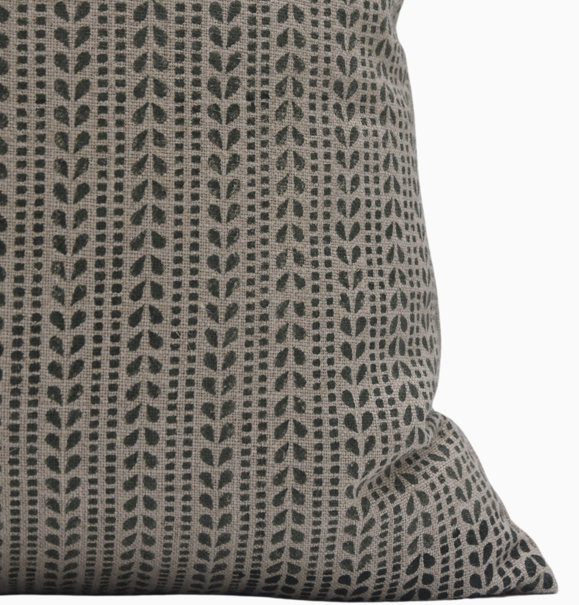 RTNB-GR-TL-14x20 Ratanbel Pure Linen Pillow, 14x20