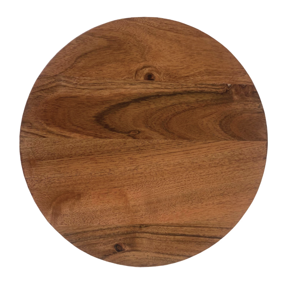 DF8288 Acacia Wood Pedestal w/ handles Natural