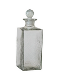DF8553 30 oz. Recycled Etched Glass Decanter w/ Stopper