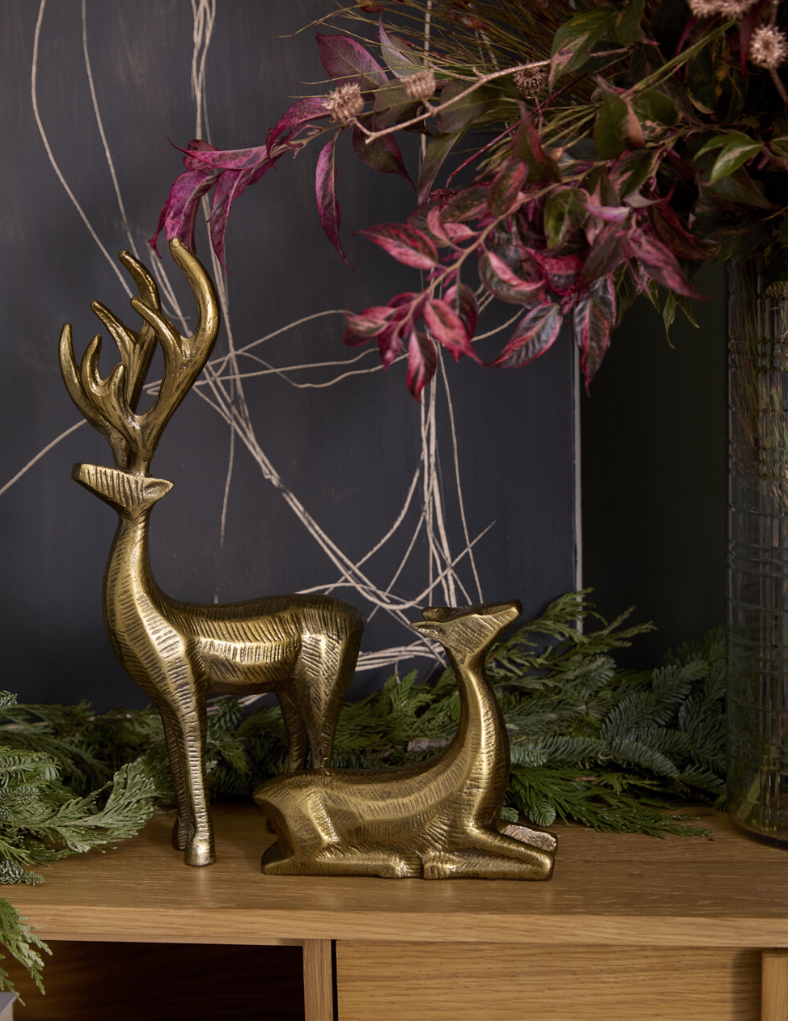 75206.4 Brass Prancer Reindeer, Doe