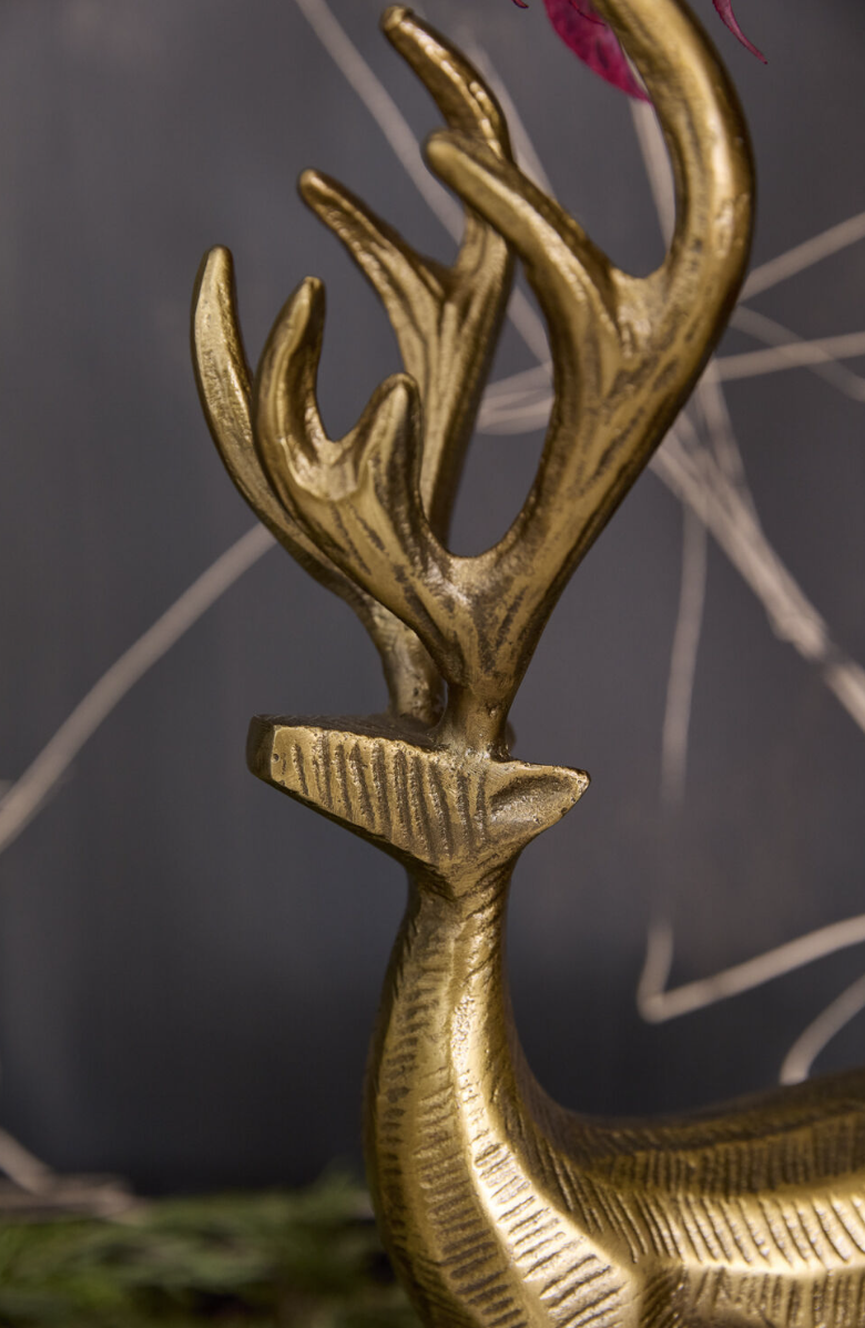 75206.4 Brass Prancer Reindeer, Doe