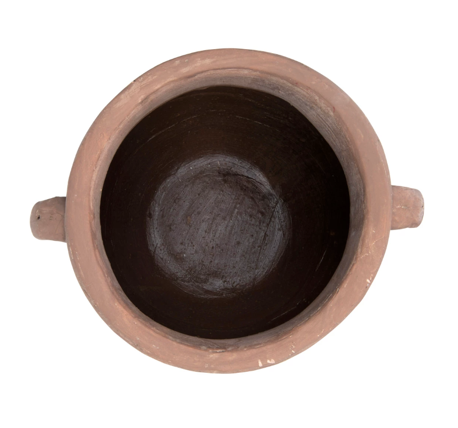DF0851 Terracotta Urn with Whitewash finish