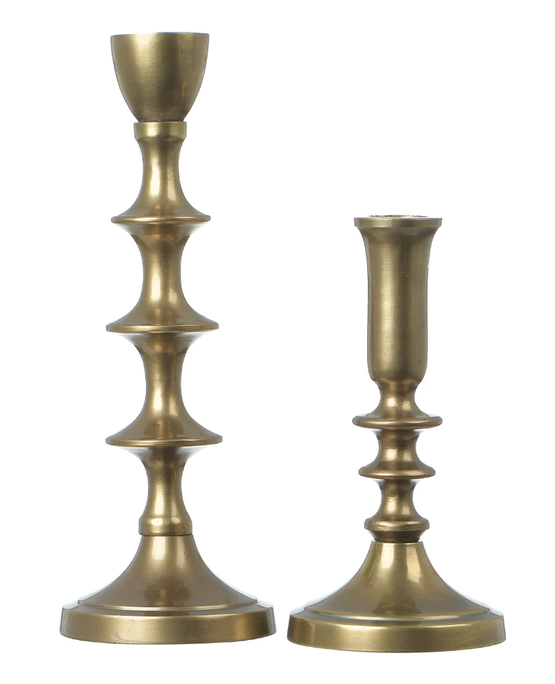 DF3538-L Metal Taper Holder with Antique Finish