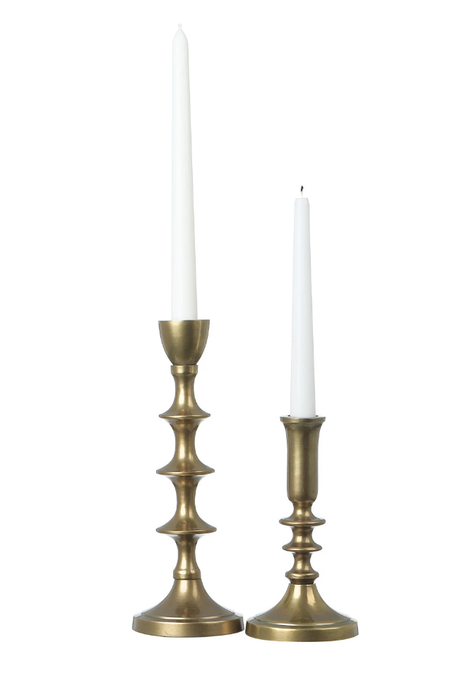 DF3538-L Metal Taper Holder with Antique Finish