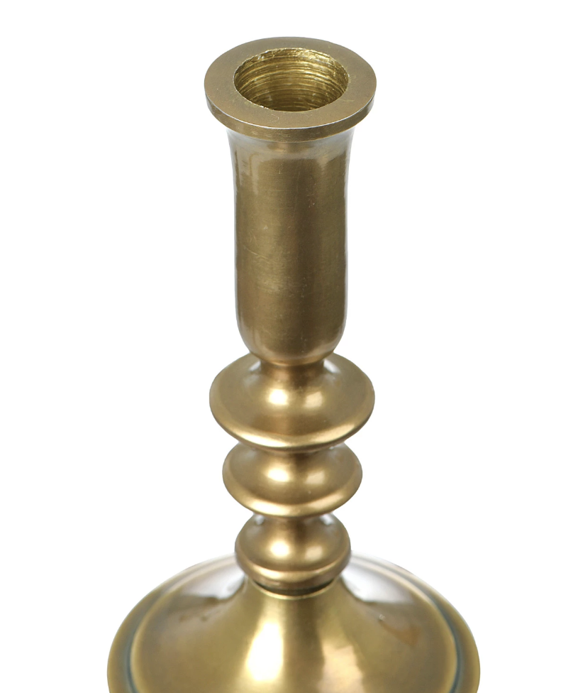 DF3538-L Metal Taper Holder with Antique Finish