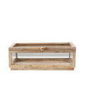 DF4022 Mango Wood and Glass Display Box w/ Lid