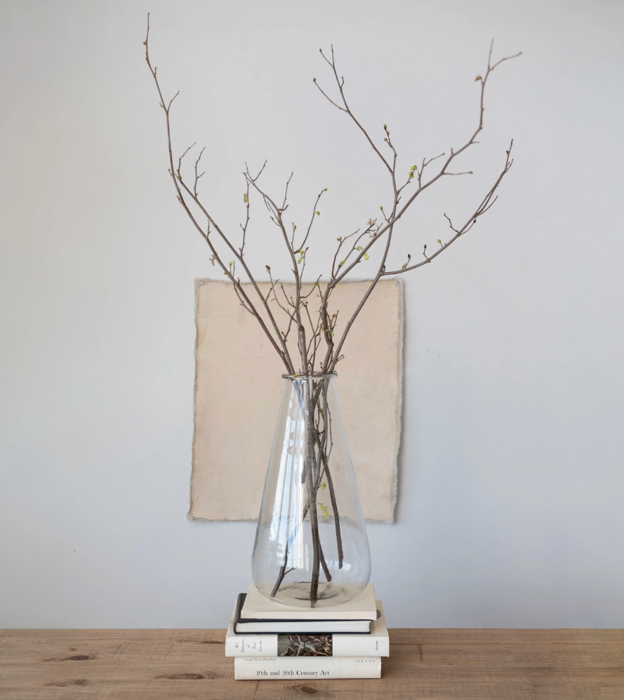 DF6726 Hand-Blown Vintage Reproduction Glass Vase
