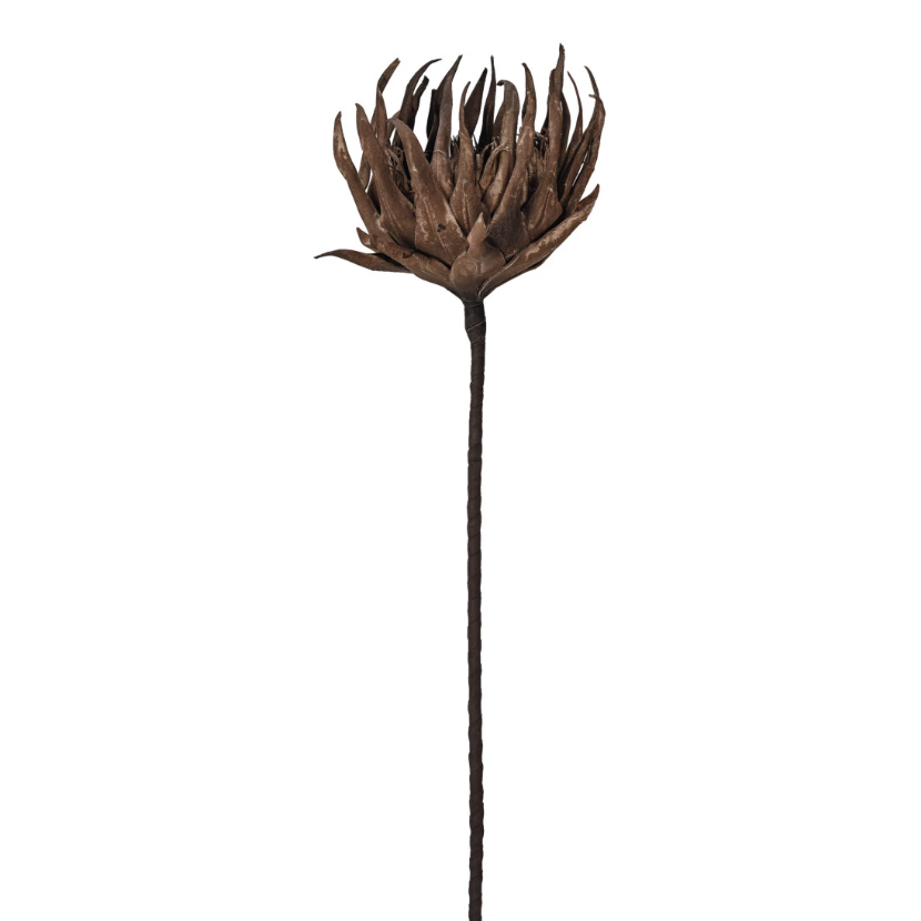 DF9842 40" Brown Metal Flower Stem