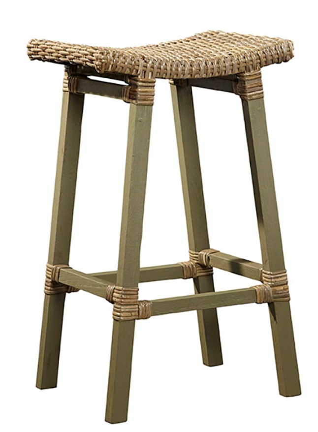18-04DG Country Woven Kubu Bar Stool