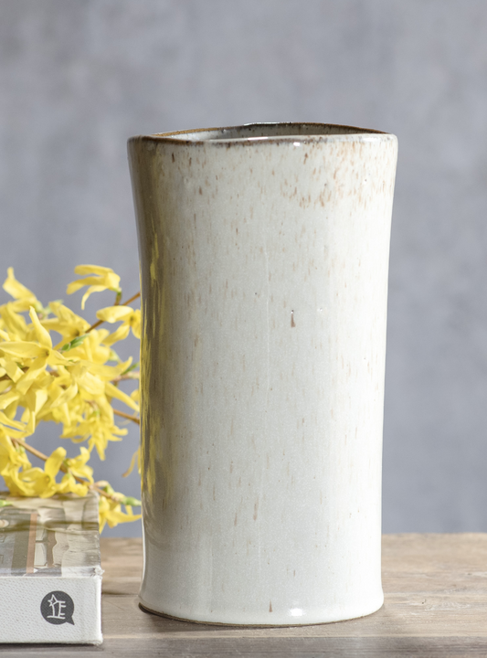White Sand Ceramic Vase