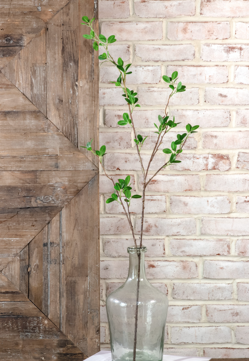 PDRED01 38" Green Leaf Stem