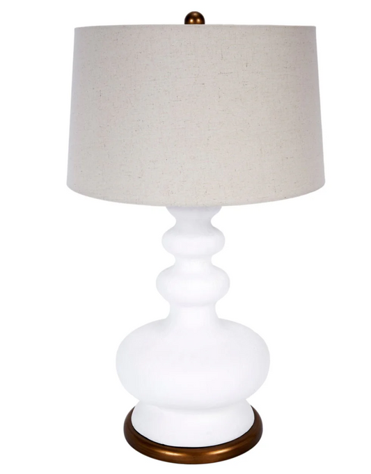 Whitley White Gesso Lamp