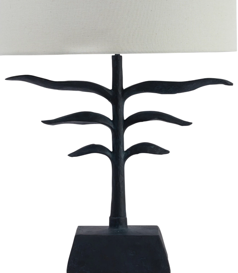 DF7162 Resin Leaf Shaped Lamp w/ Shade