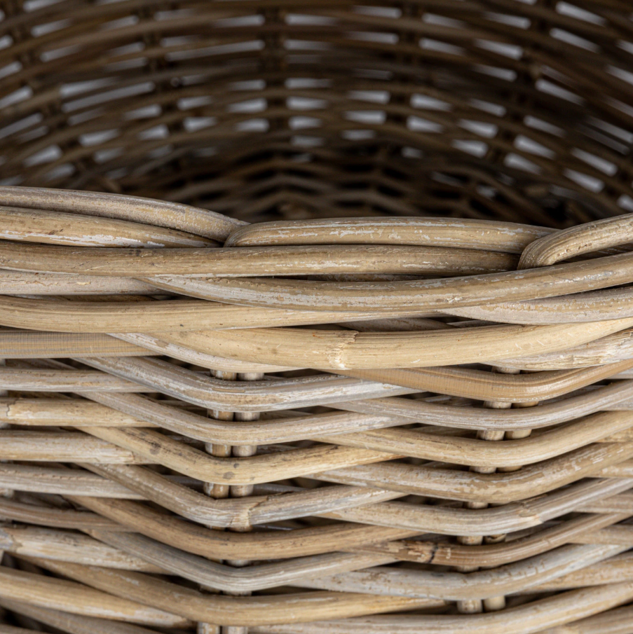 Globe Rattan Planter, Large
