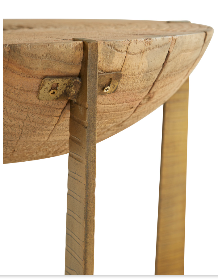40-200 Brass Base Grain End Table