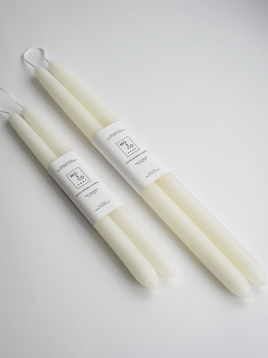 T10-NaturalWhite Natural White Dipped Candle