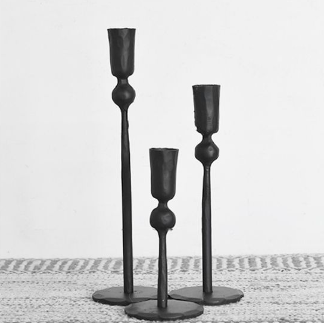 M006-L Iron Ball Candle stand Large