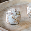 CI03  Marble container w/ spoon