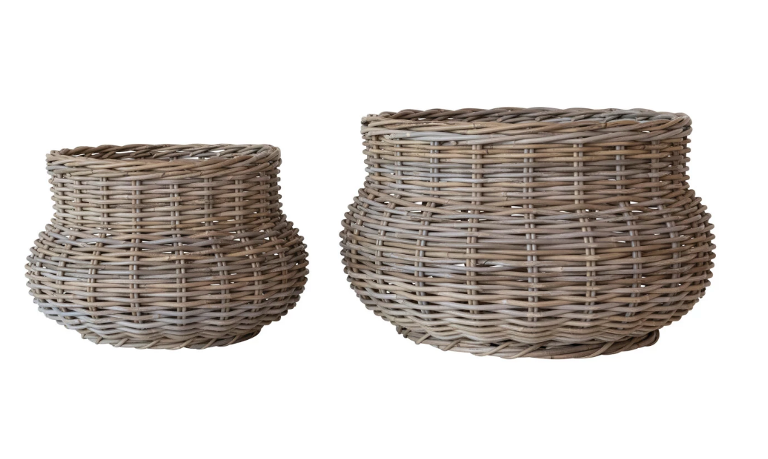 DF8329-S Hand-Woven Rattan Planter