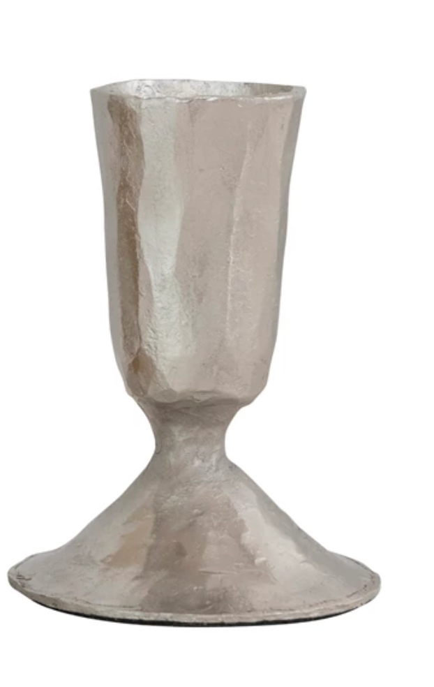 DF5698A-S Metal Taper Holder, Silver Finish