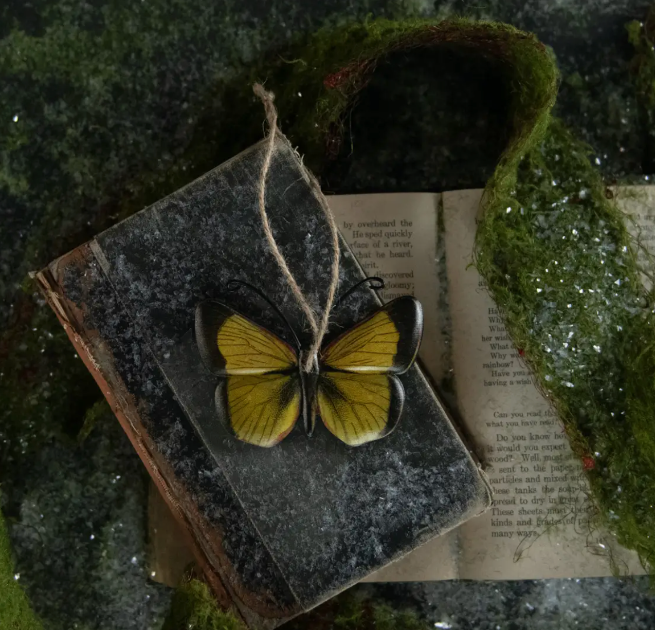 5431 Black & Yellow Butterfly Ornament