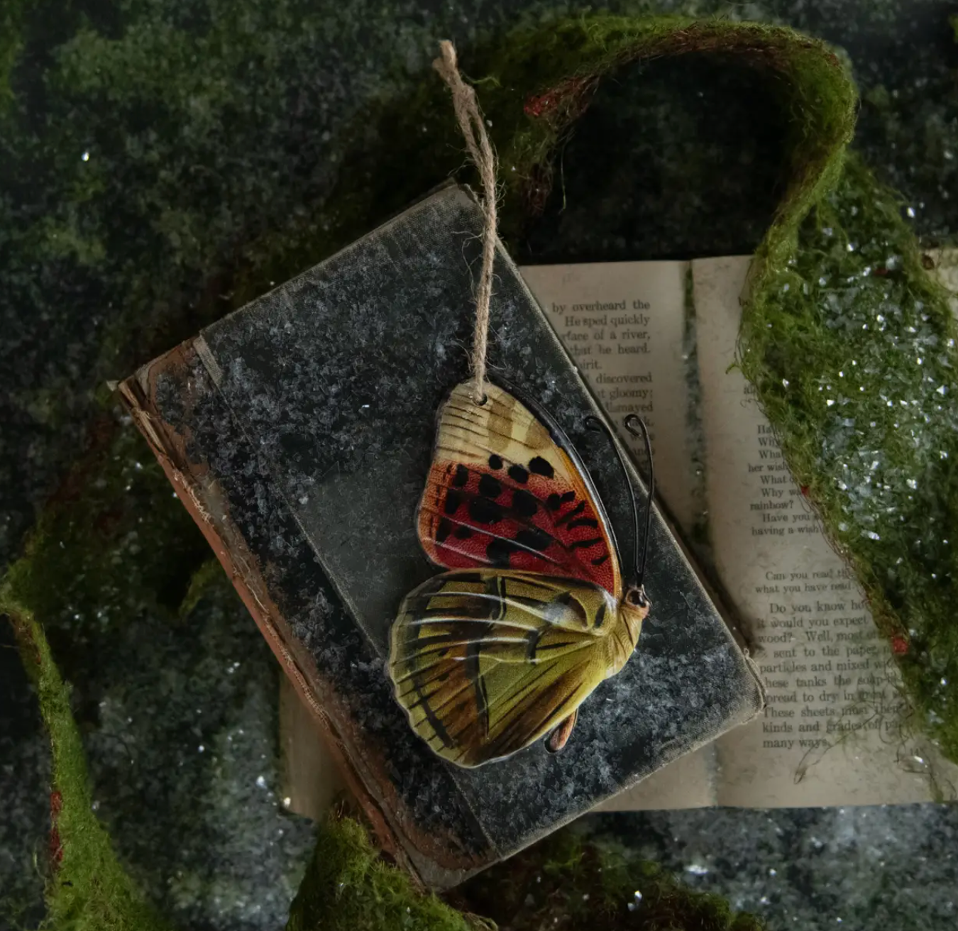 5417 Wheat Butterfly Ornament
