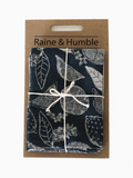 06DB Marmalade Tea Towel set Dark Blue