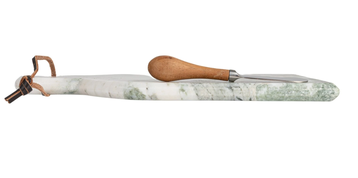 DF9536 Marble Cheese/Cutting Board w/ Canape Knife
