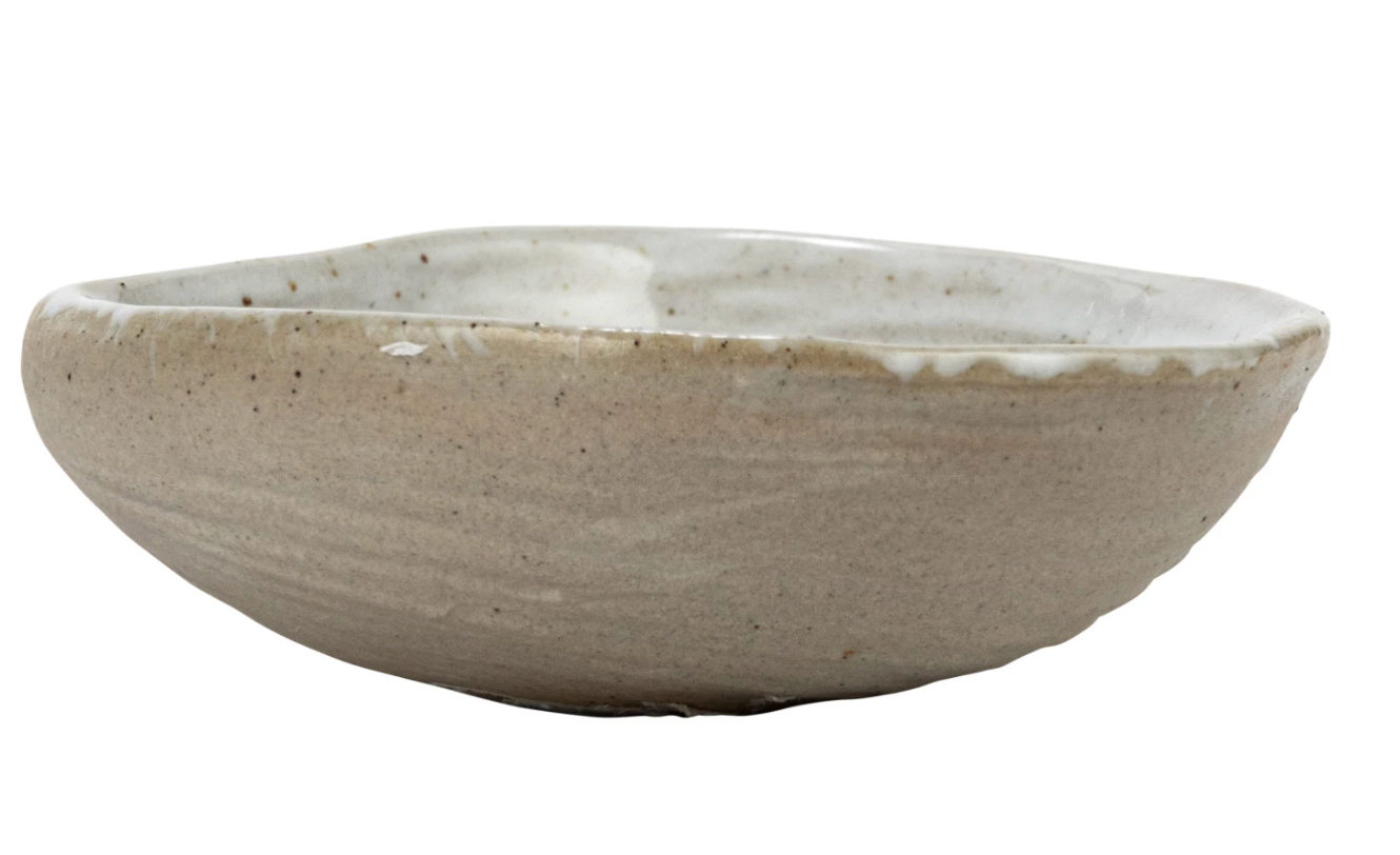 7924 Stoneware White Shell clam Dish