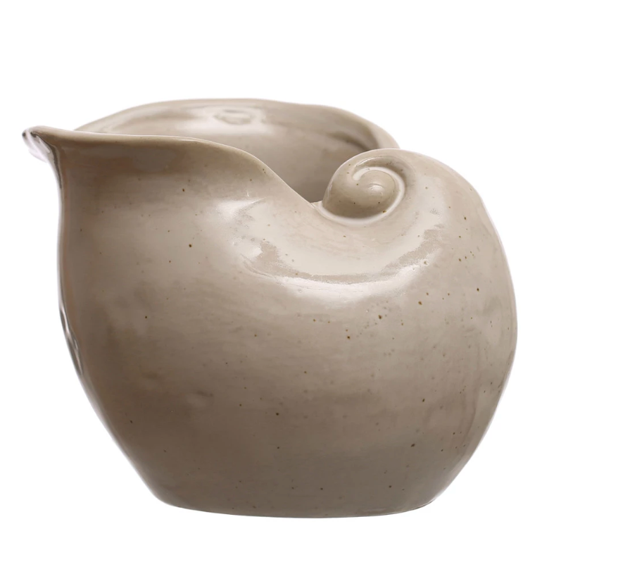 7931 Stoneware Pot, White