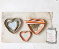 8628A-S Stoneware Heart Dish small
