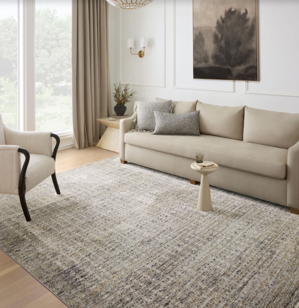 2x4 SOH-05 Charcoal/Multi Rug