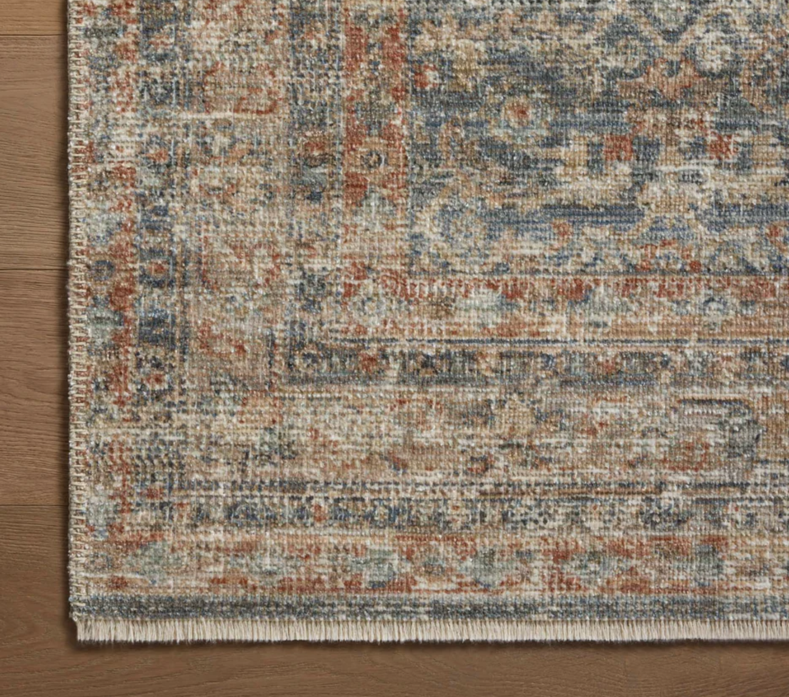 2x4 HER-12 Blue/Rust Rug