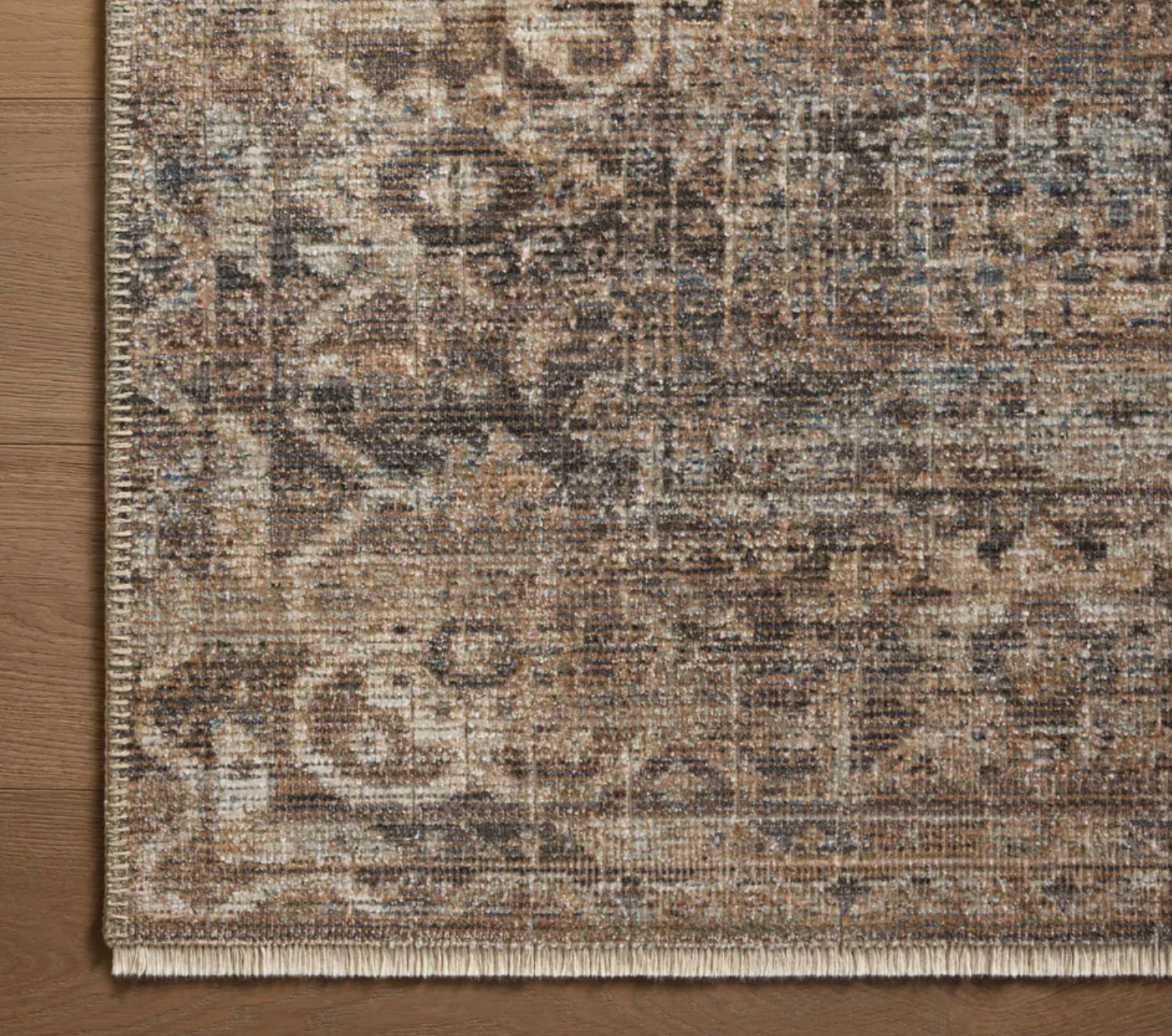 2x3 HER-07 Mocha/Denim Rug