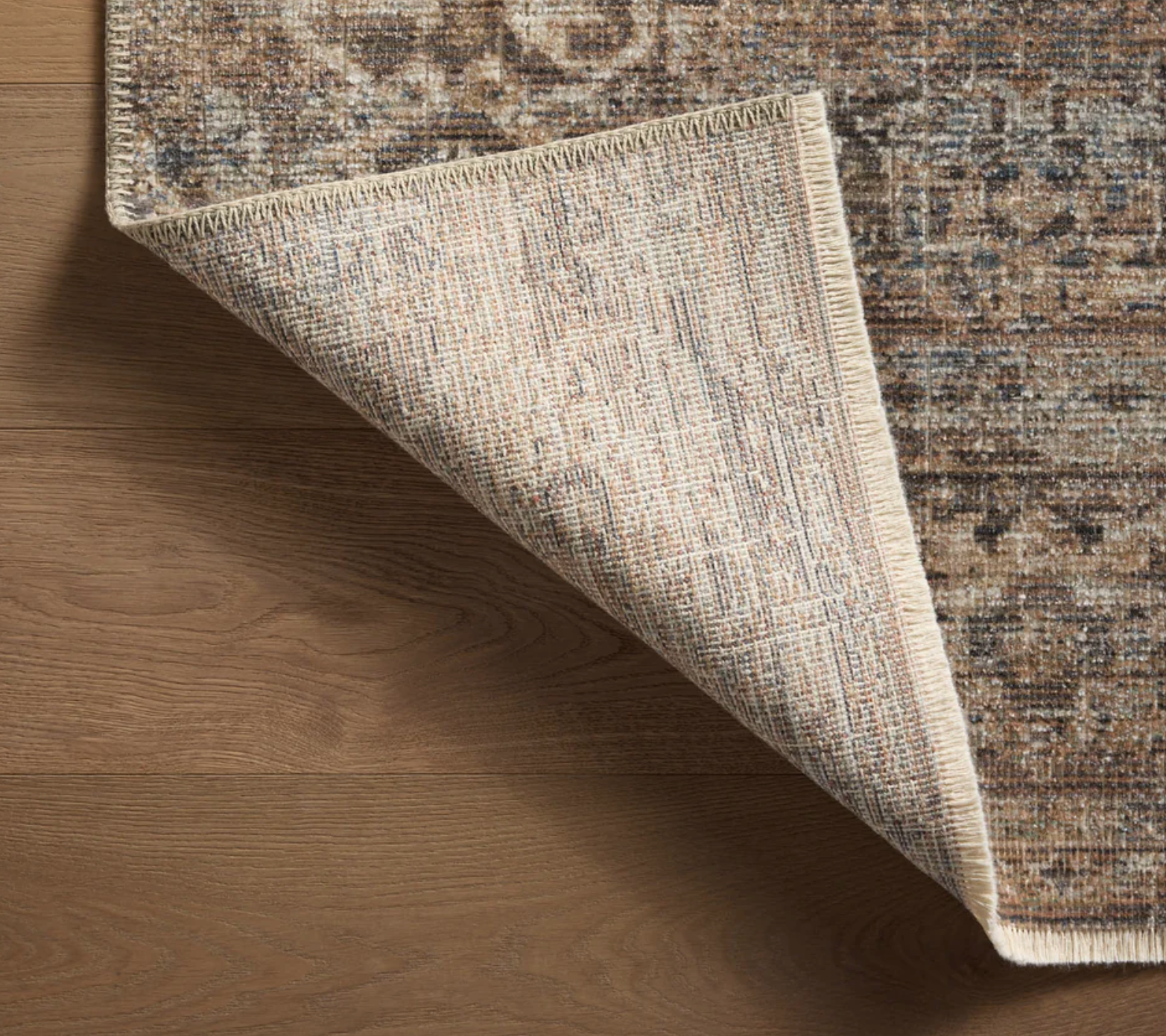 2x3 HER-07 Mocha/Denim Rug