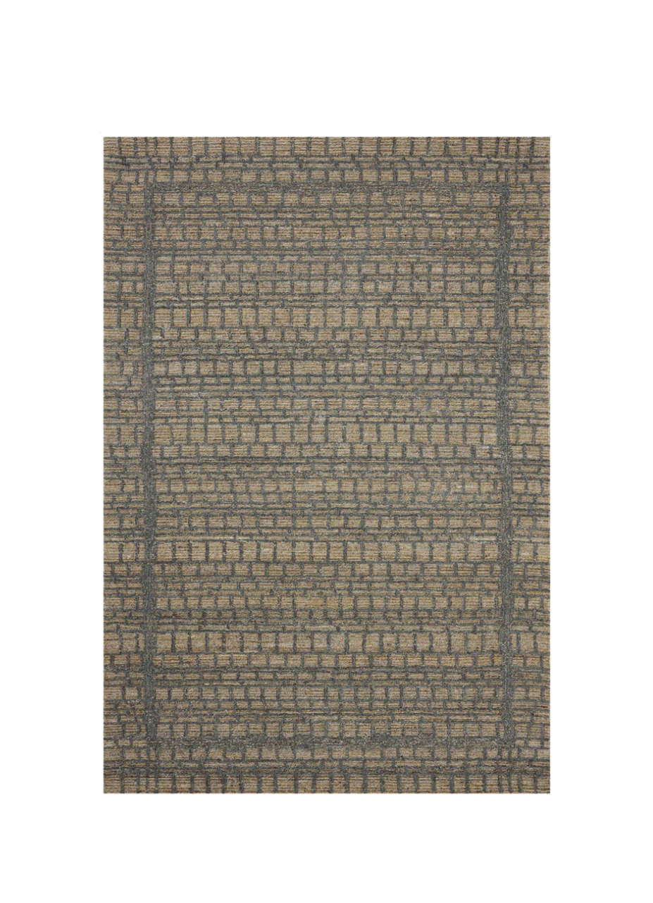 2x4 ELA-05 Wheat/Charcoal Rug