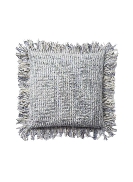 22x22 PLL0033 Ivory/Blue Pillow