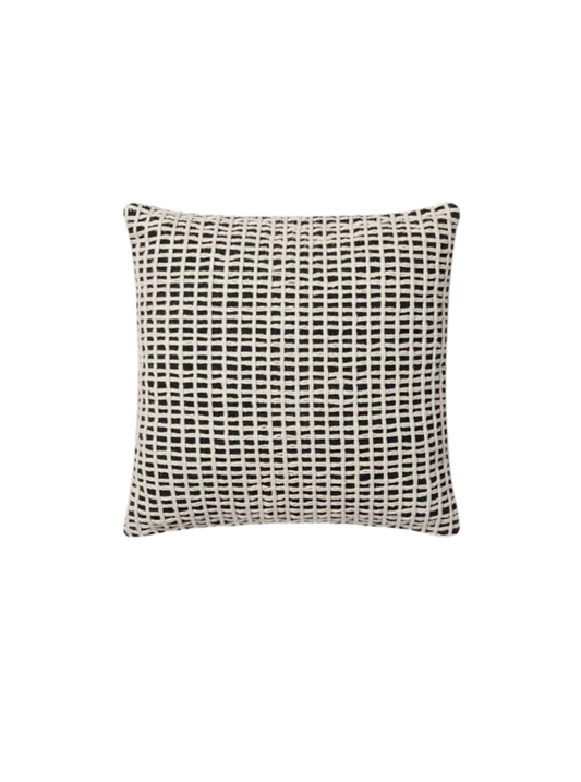 18x18 PLL0119 Black/Ivory Pillow