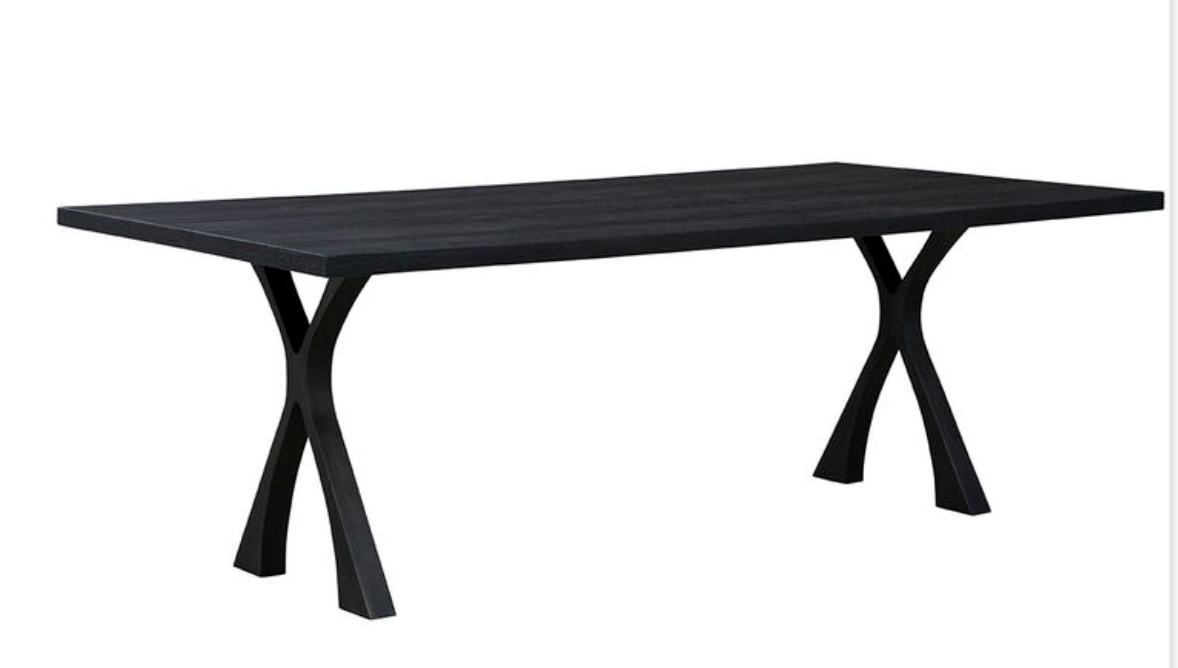 40-282 Black Wishbone Dining Table