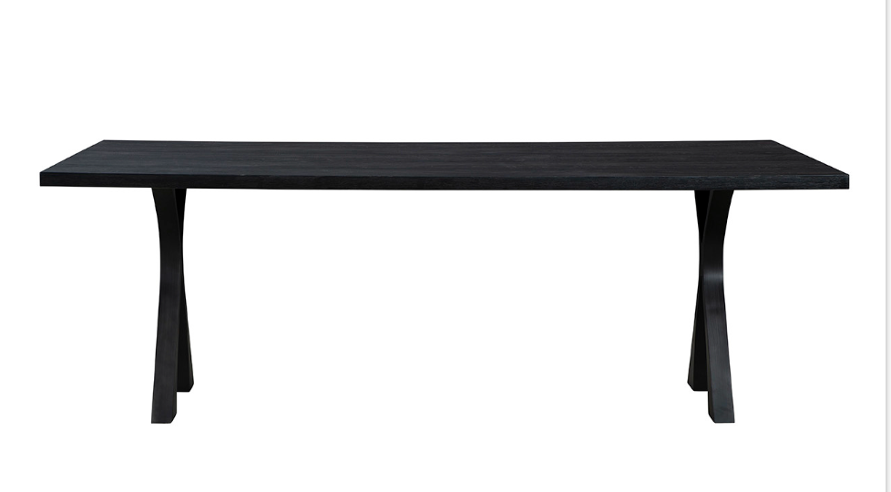 40-282 Black Wishbone Dining Table
