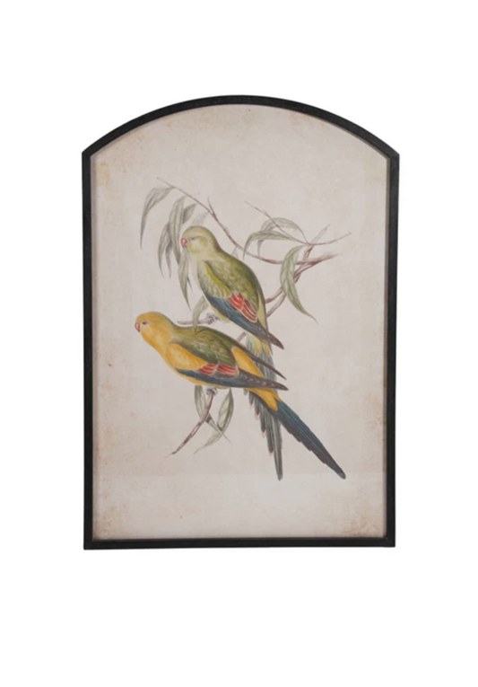 DG0668 Wood Framed Glass Arched Decor