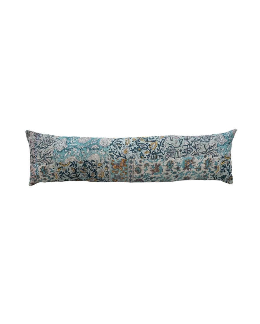 DG0561 Hand-Embroidered Vintage Rali Lumbar Pillow