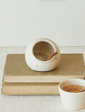 DF9083 Stoneware Salt Cellar w/ Spoon