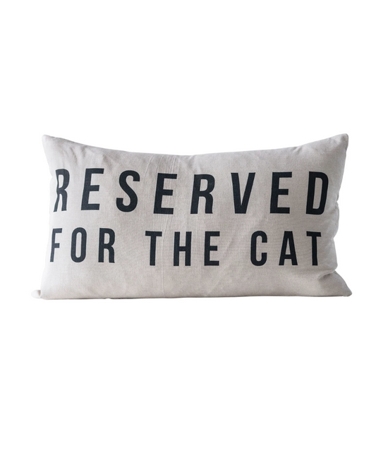 DF0524 14x24 Reserved for the Cat Pillow