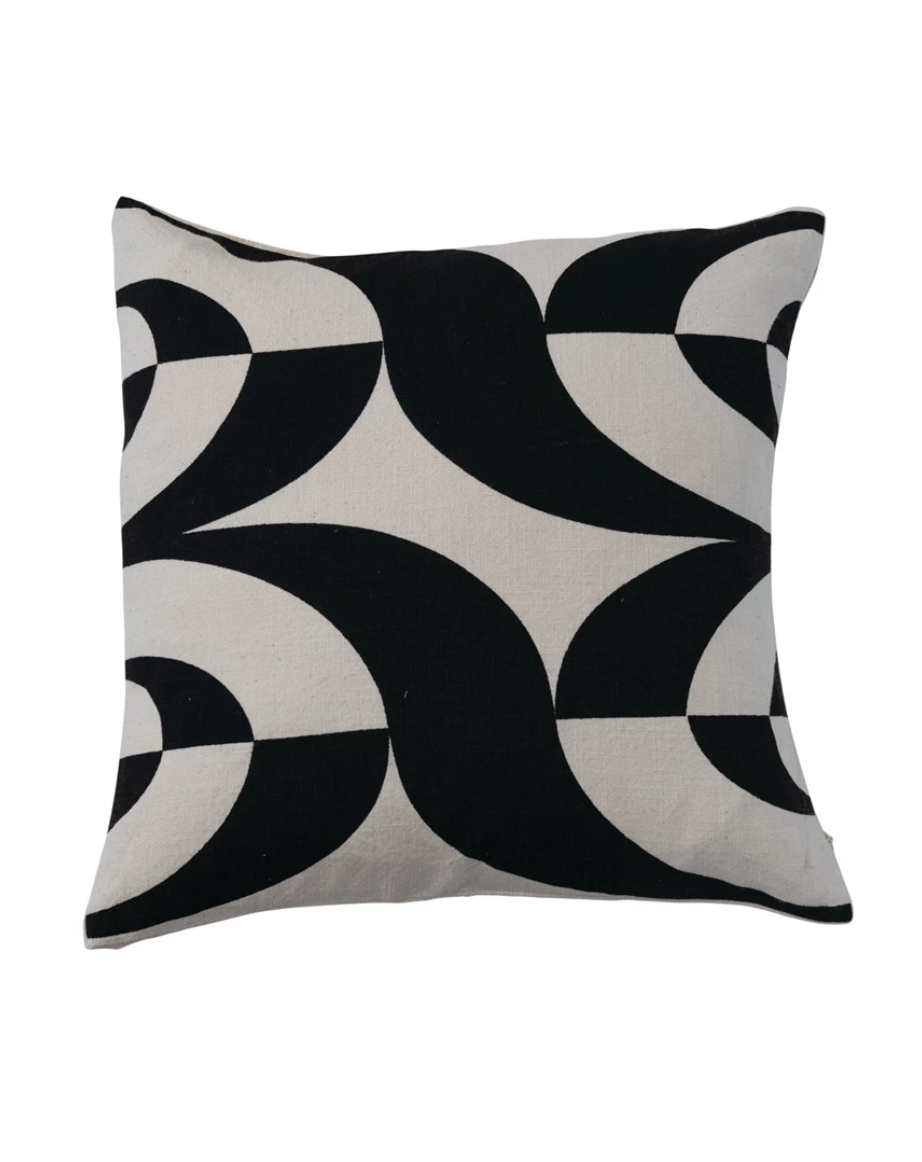 AH2943PMC 18x18 Slub Printed Pillow