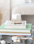 AH3375 Marble & Travertine Tealight Holder